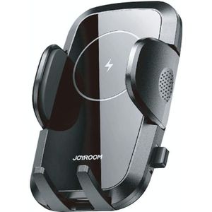 JOYROOM JR-ZS241 15W QI Mechanische Auto Draadloze Oplader Telefoon Houder Air Outlet Versie (Zwart)