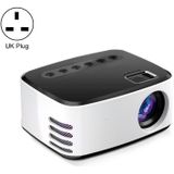 T20 320X240 400 Lumen Draagbare Home Theatre LED HD Digitale projector  dezelfde schermversie  Britse plug (zwart wit)