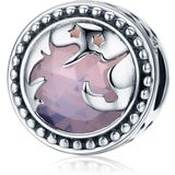 S925 Sterling Silver Hanger Pink Fantasy Unicorn Kralen DIY Armband Ketting Accessoires