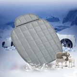 3 stuks / Set Warm autostoel Cover kussen vijf zetels universele twee VoorRij zetel Covers en een achterkant rij Seat Cover antislip-stoel Pad warme auto matten geen terug pluche Cushion(Grey)