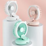 D11 Vul licht clip hangende nek ventilator handheld vouwen Mini USB desktop fan (groen)