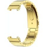 For Xiaomi Mi Band 7 Pro Mijobs Bamboo Stainless Steel Metal Watch Band(Gold)