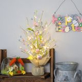 Pasen LED-lichten kleurrijke ei decoratieve boom