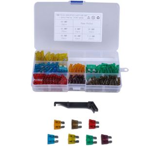 120 PCS mix geassorteerde auto motorfiets truck Blade fuse set 5A 10A 15A 20A 30A 40A