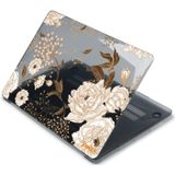Enkay Vintage Patroon Serie Laotop Beschermende kristallen Case voor MacBook Pro 16 Inch A2141 (Golden Peony)