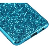 Glitter poeder schokbestendig TPU Case voor Huawei P30 (zilver)
