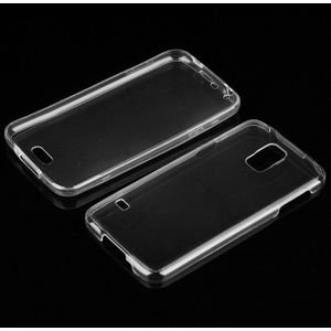 Voor Galaxy S5 / G900 0 75 mm ultra-dunne transparante TPU dubbelzijdige beschermende Case (transparant)