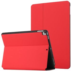 Voor iPad 9.7 2018 & 2017 Dual-vouwen Horizontale Flip Tablet Leren Case met Houder & Sleep / Wake-Up-functie