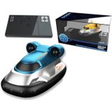 Kinderen 2.4G draadloze mini afstandsbediening boot speelgoed elektrische hovercraft water model (blauw)