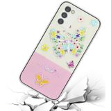 Voor Samsung Galaxy A34 5G Bronzing Butterfly Flower TPU-telefoonhoes (kleurrijke vlinder)