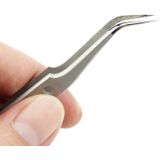 JIAFA JF-602 hoge sterkte gebogen uiteinde Tweezers(Silver)