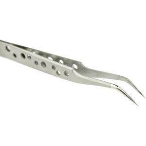 JIAFA JF-602 hoge sterkte gebogen uiteinde Tweezers(Silver)