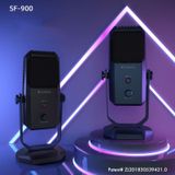 Yanmai SF-900 multi-functie vier directiviteit studio opname condensator microfoon met Desktop standaard (zwart)