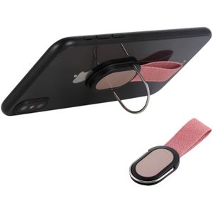 Universele vinger riem grip zelf houder mobiele telefoon staan  voor iPad  iPhone  Galaxy  Huawei  Xiaomi  LG  HTC en andere smartphones (Rose Gold)