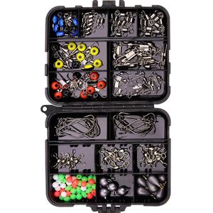 165 stks / set Road Squid Hook Accessories Set (026 Black Box)