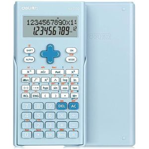 Deli 1700 wetenschappelijke rekenmachine draagbare en schattige student rekenmachine (Blauw)