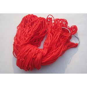 2 stk opknoping van Nylon Mesh touw hangmat opknoping Bed slapen voor Hiking / Camping / Outdoor reis / sport / strand / Yard(Red)