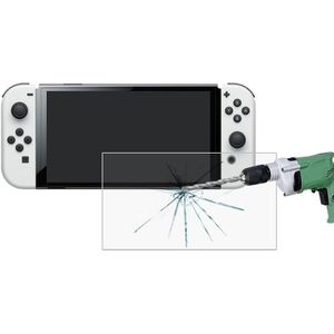 For Nintendo Switch OLED 0.26mm 9H 2.5D Tempered Glass Film