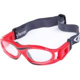 Beschermende sport bril basketbal veiligheidsbril voor kinderen met verstelbare Strap(Red)