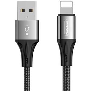 JOYROOM S-1530N1 N1 Series 1 5m 3A USB tot 8 Pin Data Sync Charge Cable (Zwart)