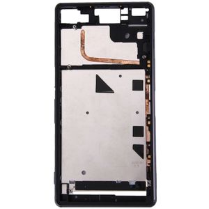 (Single SIM) Voorzijde huisvesting LCD Frame Bezel voor Sony Xperia Z3(Black)
