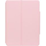 Voor iPad 2022 360 Rotatie Acryl Transparant Bluetooth Toetsenbord Lederen Case Met Touch Control / Backlight (Roze)