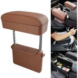 Universal Car PU Leder verpakt armleuning Box Cushion Auto Armsteun Box Mat met opbergdoos (Bruin)