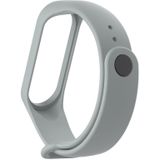 Armband horloge Silicone rubber polsbandje Wrist band riem vervanging voor Xiaomi mi band 3 (grijs)