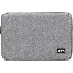 Baona laptop voering tas beschermhoes  maat: 15 inch (lichtgewicht grijs)