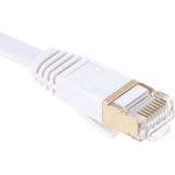 2m Goud verguld hoofd CAT7 High Speed 10Gbps ultra dun plat Ethernet netwerk LAN Kabel