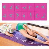 YM15C Draagbare Reizen Dikke Vouwen Yoga Pad Student Nnap Mat  Dikte: 8mm (Rose Red Print)