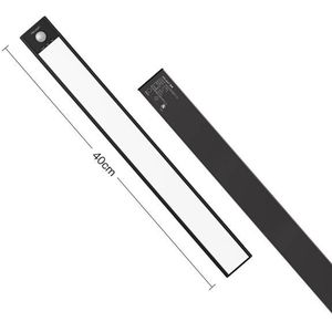 40cm originele Xiaomi YEELIGHT LED Smart Human Motion Sensor Light Bar oplaadbare garderobe kabinet gang wandlampen (zwart)