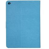 Voor iPad Air 2 ingedrukt bloemen vlinder patroon horizontale Flip PU lederen draagtas met magnetische Buckle & houder & Card Slots & Wallet(Blue)