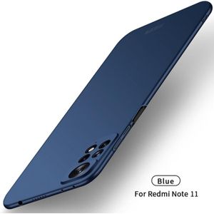 For Xiaomi Redmi Note 11 Global MOFI Frosted PC Ultra-thin Hard  Phone Case(Blue)