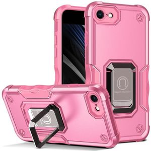 Ringhouder Antislip Armor Phone Case voor iPhone SE 2020 / 8/7 (Pink)