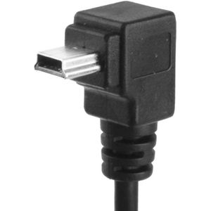90 Graden Mini USB mannetje naar Mini USB vrouwtje Adapter Kabel  Lengte: 25 cm