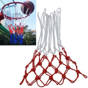 Regular Edition Polyester Rope Basketball Frame Net (Wit Rood)