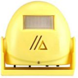 Draadloze intelligente deurbel infrarood bewegings sensor Voice prompter waarschuwing deur klok alarm (geel)