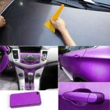 Autoklever met decoratieve 3D Carbon Fiber PVC  grootte: 127cm x 30cm(Purple)