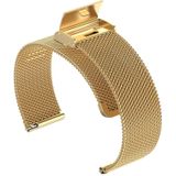 22mm Metal Mesh Polsband horlogeband voor Fossil Hybrid Smartwatch HR  Male Gen 4 Explorist HR  Male Sport (Goud)