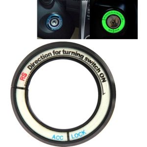 Fluorescerende aluminiumlegering ontsteking sleutel ring  binnendiameter: 3 4 cm (zwart)