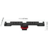 PULUZ Driekops Hot Shoe Bracket Mount (Zwart)