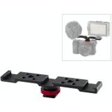 PULUZ Driekops Hot Shoe Bracket Mount (Zwart)