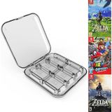 12 in 1 doos Memory Card houder box voor Nintendo switch (zilver)