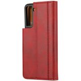 Voor Samsung Galaxy S30 Plus Kalf texture Double Fold Clasp horizontale flip lederen case met Photo Frame & Holder & Card Slots & Wallet(Red)