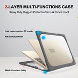 For Microsoft Surface Laptop 3 / 4 13.5 inch Steel TPU + PC Two-color Anti-fall Laptop Protective Case(Grey)