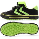 Kinderen voetbalschoenen antislip slijtvast nylon bevestiging voetbal trainingsschoenen  maat: 28/180 (zwart + groen)