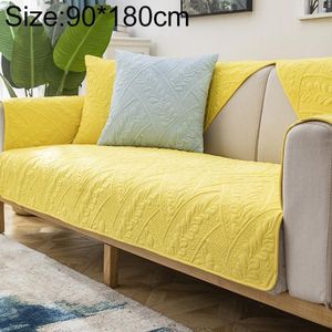 Vier seizoenen universele eenvoudige moderne antislip volledige dekking sofa cover  maat: 90x180cm (veer droom geel)
