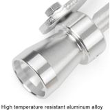 Universele aluminium Turbo geluid uitlaatdemper pipe Whistle auto/motorfiets Simulator Whistler  maat: S  buiten diameter: 20mm (zwart)
