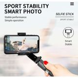 L08 Verstelbare Gimbal stabiliseren Bluetooth Self-timer Pole Statief Selfie Stick (Wit)